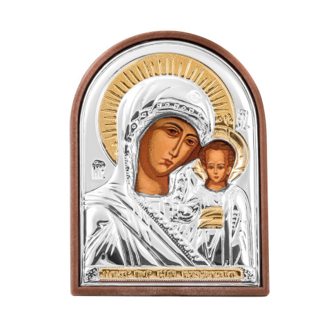 Срібна ікона Божої Матері «Казанська» (EP1-004 PAG)