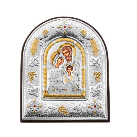 Срібна ікона «Святе Сімейство» (МА/Е 5105 DХ/BR)