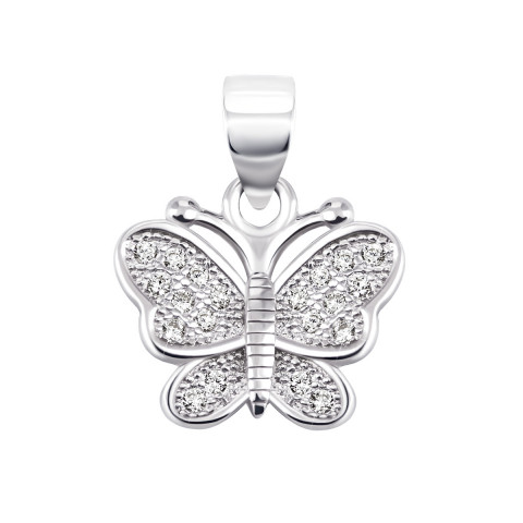 Срібна підвіска Метелик з фіанітами (GP7730)