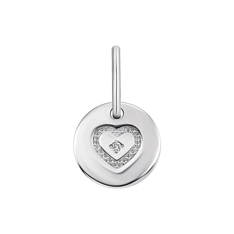 Срібна підвіска з діамантами (900012-КР)