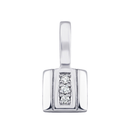 Срібна підвіска з діамантом (351364PW/BW1)