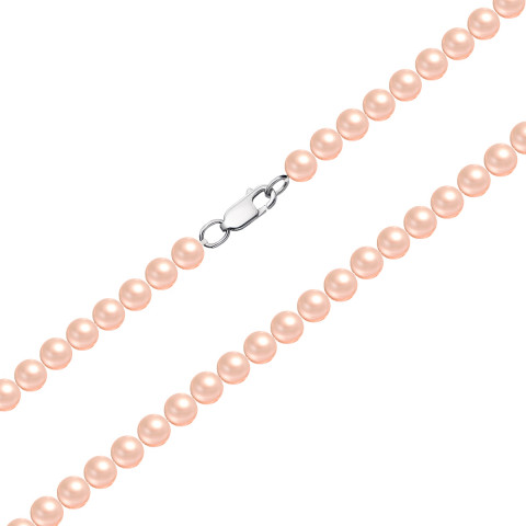 Срібне кольє з перлами (L 12.9 к роз)