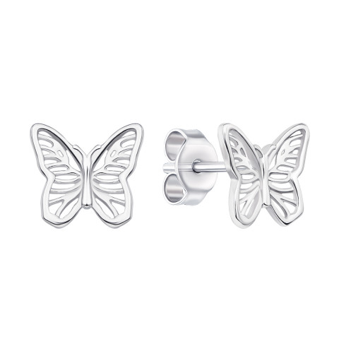 Срібні пусети «Метелик» (1EA79404-E)