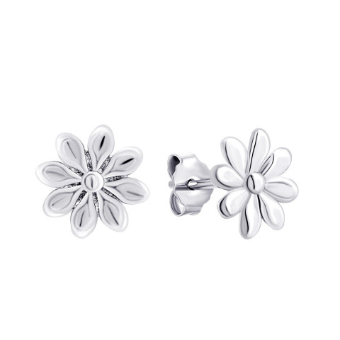 Срібні пусети Квіти (1EA97442)