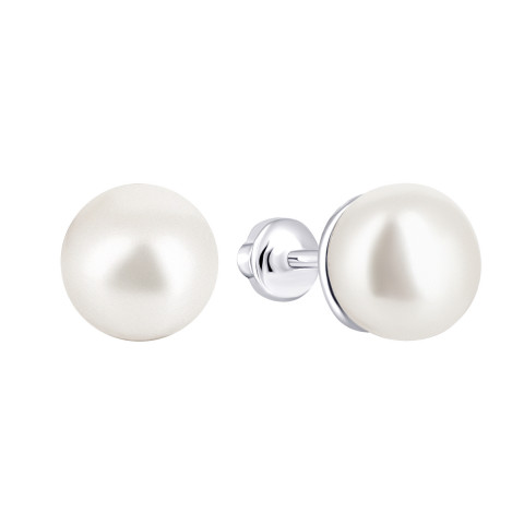 Срібні пусети з перлами (2093р-PWT)