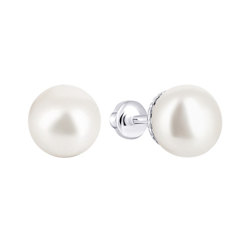 Срібні пусети з перлами (2278/9р-PWT)