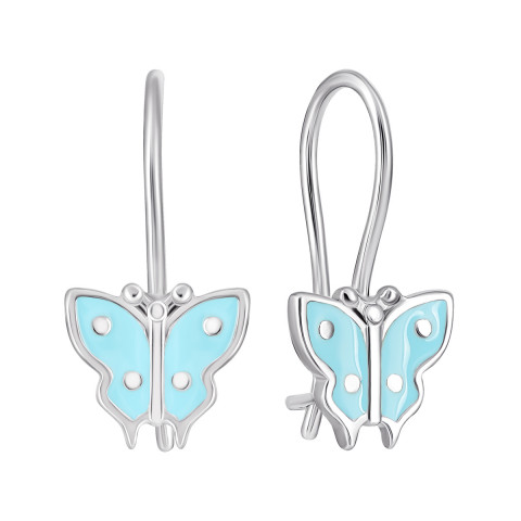 Срібні сережки Метелики (ВС-057ерС)