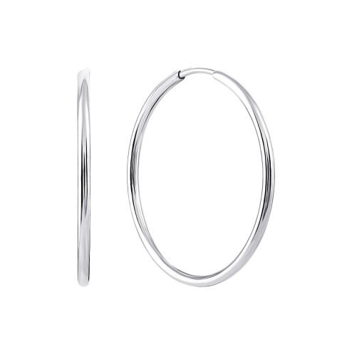 Срібні сережки-конго (920119)
