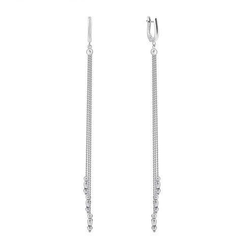 Срібні сережки-підвіски (2BE-01382-2)