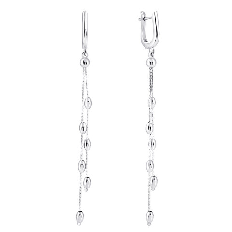 Срібні сережки-підвіски (3BE-02872-1)