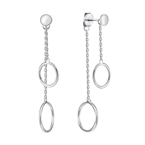 Срібні сережки-підвіски (С2/1056)