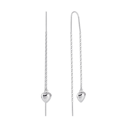 Срібні сережки-протяжки (продевки) (EA6117)
