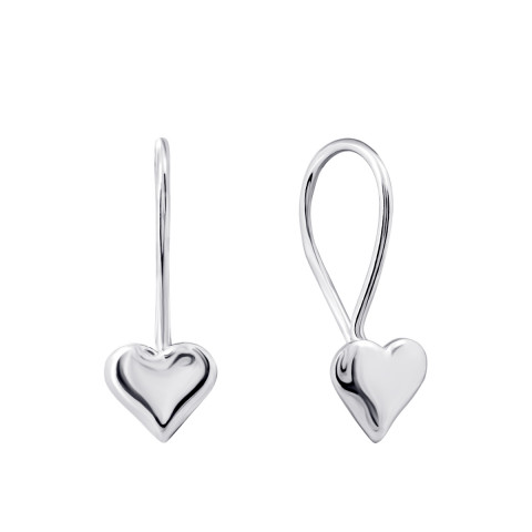 Срібні сережки Серце (2083-Р)