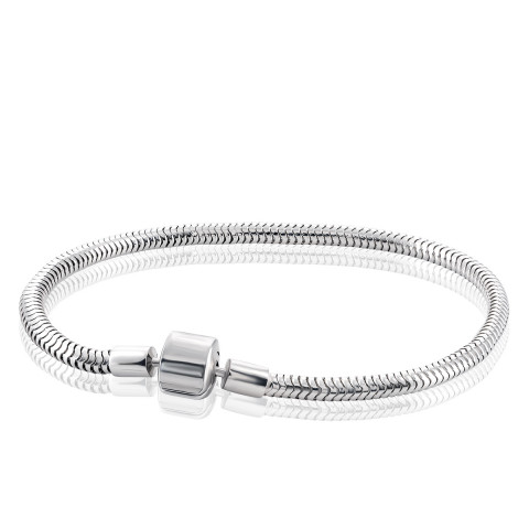 Срібний браслет під намистини шарм (561Б.Rh)