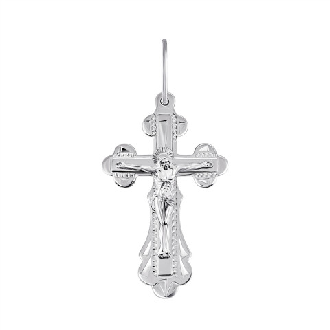 Срібний хрестик. Розп'яття Христове (VZ311106-Р)