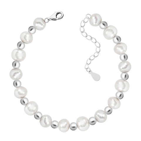 Срібний браслет з перлами (SL00317)