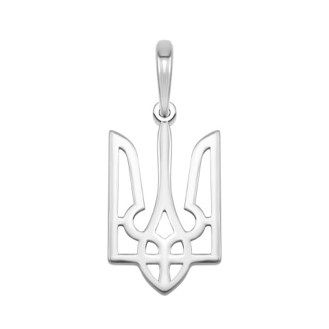 Срібна підвіска Герб України (3963)