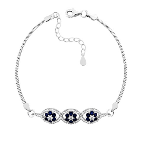 Срібний браслет з фіанітами (SZDB06061)