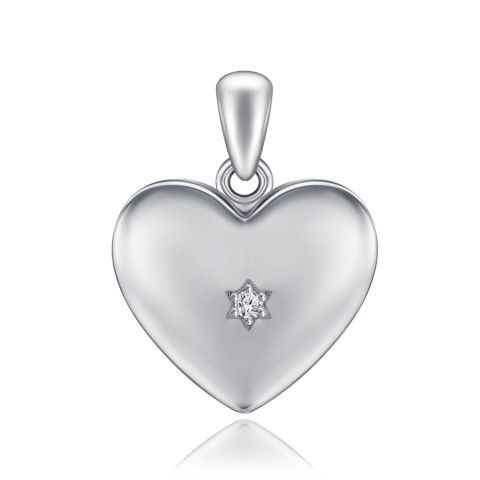 Срібна підвіска з фіанітом    SZDP00235-P/12/1