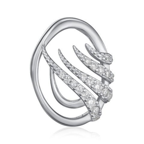 Срібна підвіска з фіанітами SZDP00426-P/12/1