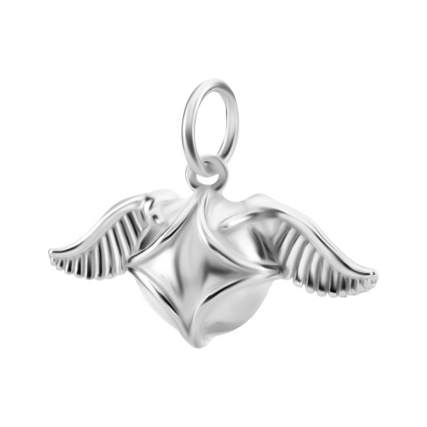 Срібна намистина шарм Серце (SZDP04992)