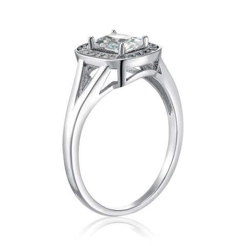 Срібна каблучка з фіанітами  SZDR00258-R/12/1