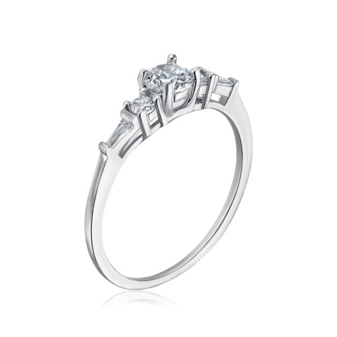 Срібна каблучка з фіанітами SZDR16701-R/12/1