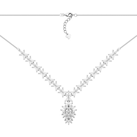 Срібне кольє з фіанітами (SZDS05145 к)