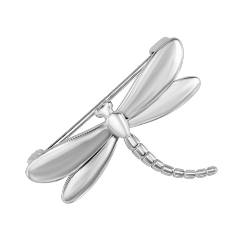Срібна брошка-булавка Бабка (SZDX00330)