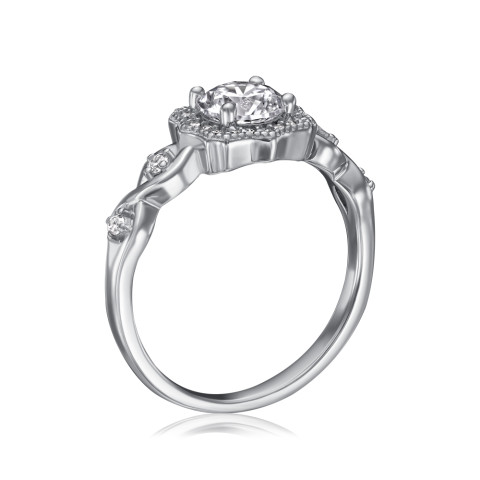 Срібна каблучка з фіанітами TR-1294-6-S-R/12/1