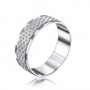 Срібна обручка з алмазною гранню. Артикул 1070-1/12/3