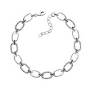 Срібний браслет з фіанітами (1211Б.Rh)