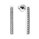 Срібні сережки с фіанітами (1277)