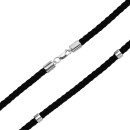 Ювелірний шнурок зі срібним замком (1321/250Rh)