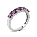 Срібна каблучка з аметистом (1840/1р-AMET)