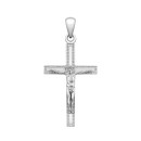 Срібний хрестик. Розп'яття Христове (277П.Rh)