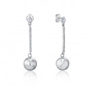 Срібні сережки-пусети з фіанітами (2E23006-9-E/12/1)