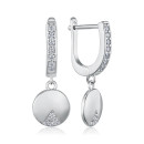 Срібні сережки з фіанітами 2E27319-E/12/1