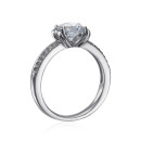 Срібна каблучка з фіанітами (2R11230-R/12/1)