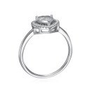 Срібна каблучка з фіанітами  2R21064-R/12/1