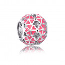 Срібная намистина шарм з емаллю.  (35123/12/1/849)