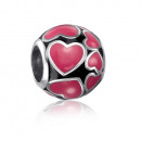 Срібна намистина шарм з емаллю. (35139/12/1/1432)