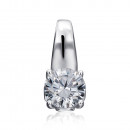 Срібна підвіска з фіанітом (35144/12/1/4026)