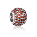 Срібна намистина шармз фіанітами. (35150/12/1/1444)