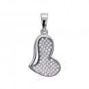 Срібна підвіска з фіанітами (35817/12/1/1)