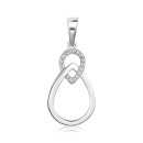 Срібна підвіска з фіанітами 35849/12/1/1