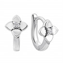 Срібні сережки Квіти з фіанітами (500850-СР)