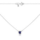 Срібне кольє з сапфіром 6032/66024-3/12/1/1147
