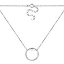 Срібне кольє з фіанітами (6176_45)