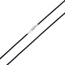 Ювелірний шнурок зі срібним замком (6802)